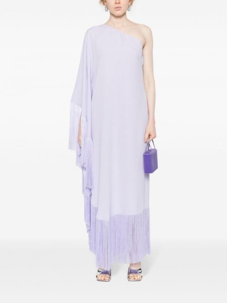 Večerní šaty s třásněmi Taller Marmo fialové