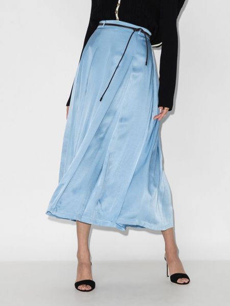 Plisované midi sukně Rejina Pyo modré