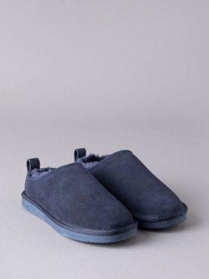 Кожаные тапочки Lakeland Leather синие