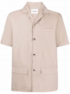 Camicia a maniche corte Nanushka grigio