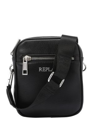 Чанта през рамо Replay черно