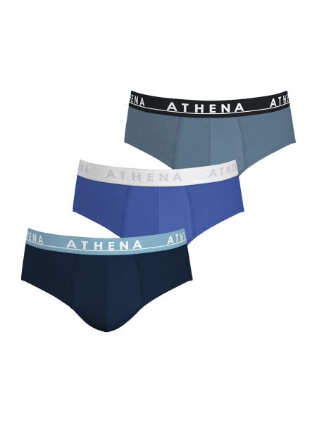 Bragas slip de algodón Athena azul
