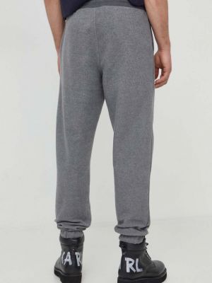 Melanžové sportovní kalhoty Calvin Klein šedé