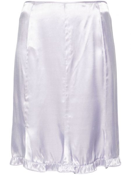 Satenska suknja Miu Miu Pre-owned ljubičasta