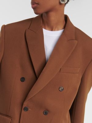 Blazer de lana Wardrobe.nyc marrón