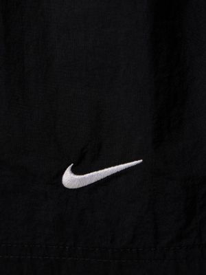 Pletené nylonové šortky Nike čierna