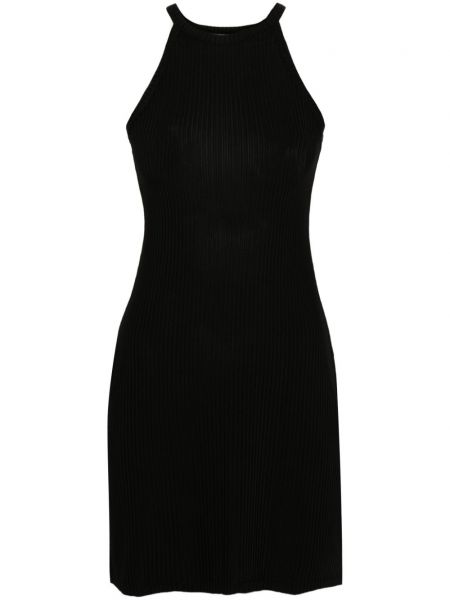 Mini obleka z vezenjem Filippa K črna