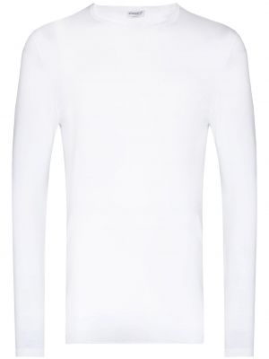Camiseta de manga larga manga larga Zimmerli blanco