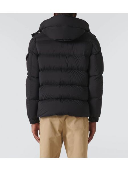 Kapitone ceket Moncler siyah