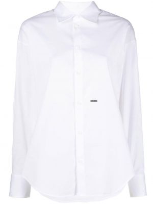 Krekls ar pogām Dsquared2 balts
