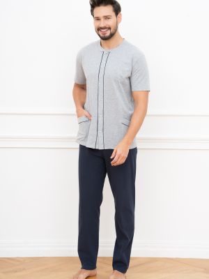 Melanžové kalhoty s krátkými rukávy Italian Fashion