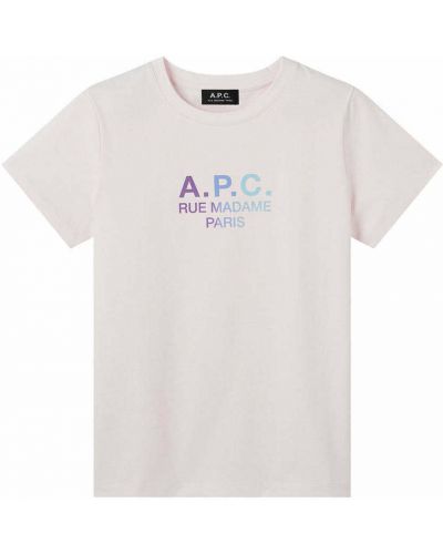 T-shirt A.p.c., różowy