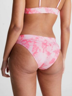 Bikini cu imagine Calvin Klein Underwear roz