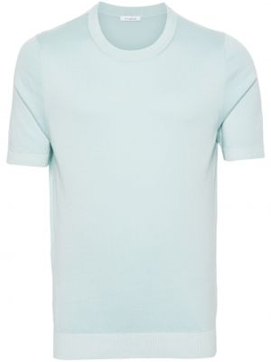 Πλεκτή βαμβακερή μπλούζα με στρογγυλή λαιμόκοψη Malo
