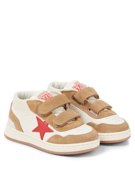 Lær sneakers for gutter Golden Goose Kids