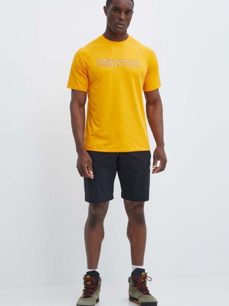 Спортивна футболка з принтом Marmot жовта