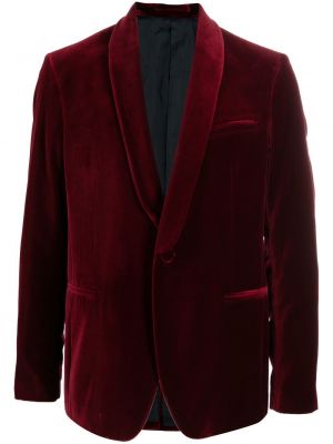 Fløyel lang blazer Salvatore Ferragamo rød