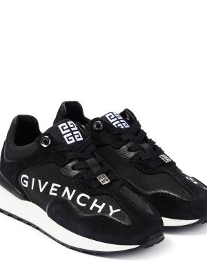 Lær sneakers for jenter Givenchy Kids svart