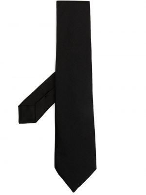 Svilena kravata z vezenjem Givenchy črna