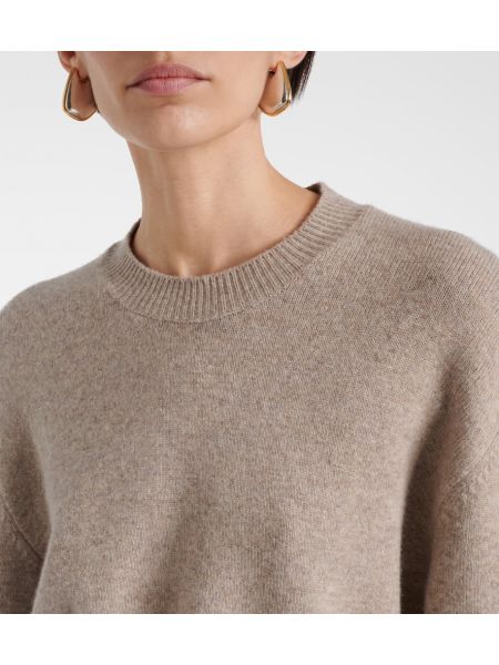 Sweter z kaszmiru Bottega Veneta beżowy