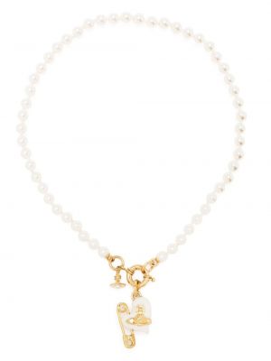 Přívěsek s perlami Vivienne Westwood zlatý
