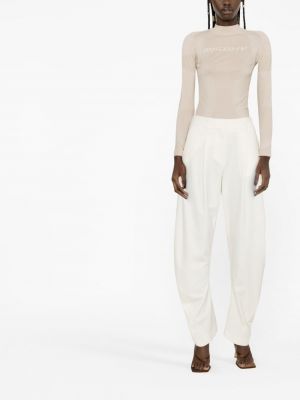 Rovné kalhoty Off-white bílé