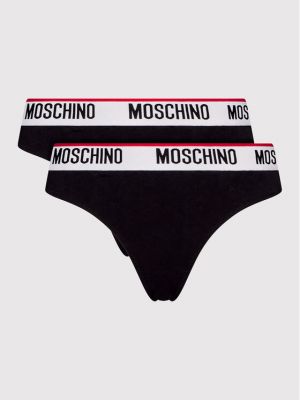 Βραζιλιάνικες κιλότες Moschino Underwear & Swim μαύρο