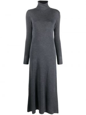 Vlnené šaty Aspesi sivá