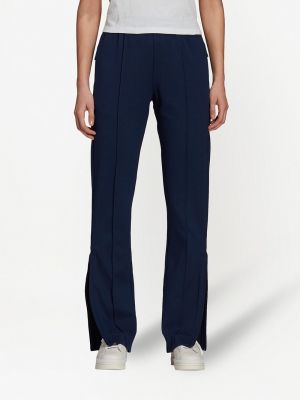 Pantalones rectos de cintura alta Y-3 azul