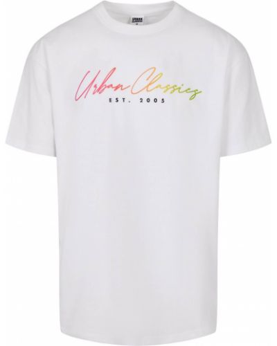 T-shirt à motif mélangé Urban Classics blanc