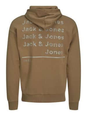 Mikina s kapucňou Jack & Jones khaki