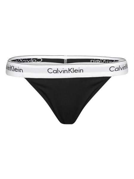 Bikini bawełniany z modalu Calvin Klein czarny