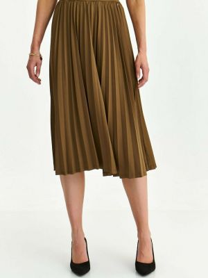 Плиссированная юбка Top Secret коричневая