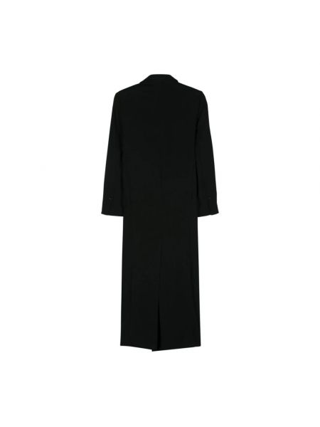 Długi płaszcz oversize Ami Paris czarny