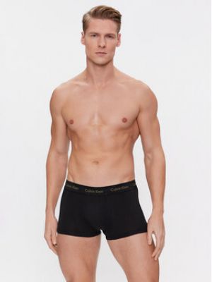Bavlněné boxerky s nízkým pasem Calvin Klein Underwear černé