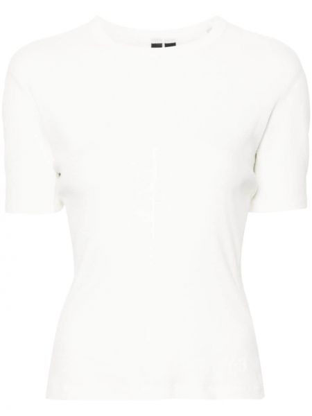 Βαμβακερή μπλούζα Y-3 λευκό