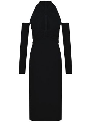 Viszkóz midi ruha Giambattista Valli fekete