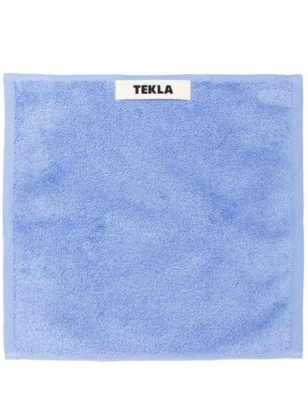 Bademantel aus baumwoll Tekla blau