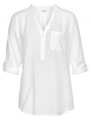 Bluză cu guler Lascana alb