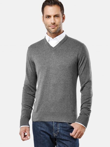 Пуловер Vincenzo Boretti серый