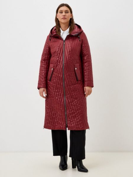 Утепленная демисезонная куртка Karmel Style бордовая