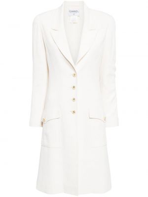 Manteau Chanel Pre-owned blanc
