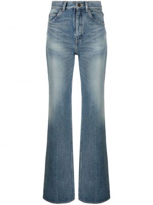Jeans bootcut taille haute Saint Laurent bleu