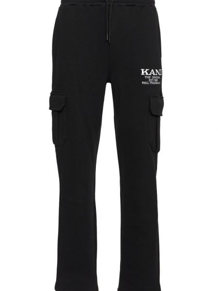 Czarne spodnie cargo Karl Kani
