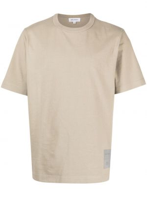 T-shirt mit print Norse Projects beige