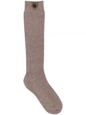 Ponožky Brunello Cucinelli hnědé