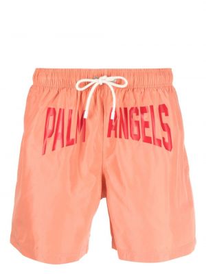 Shorts mit print Palm Angels pink