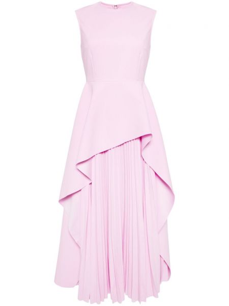 Midi haljina peplum Solace London ružičasta