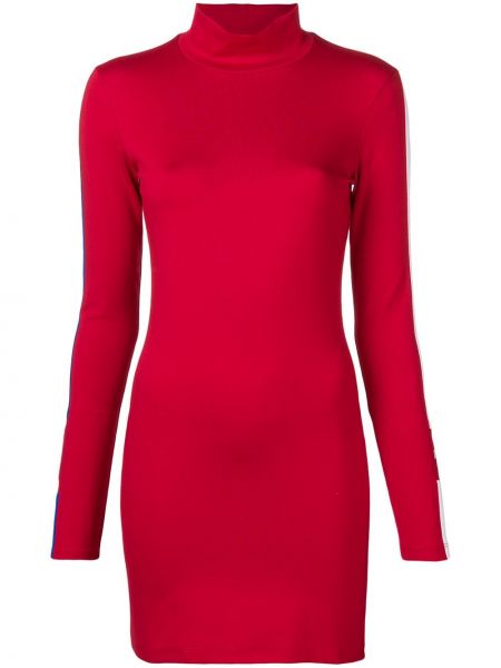 Haftowana sukienka mini dopasowana z wiskozy Marcelo Burlon County Of Milan - czerwony