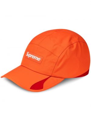 Шапка с козирки Supreme оранжево